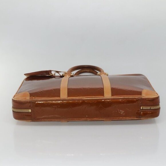 LOUIS VUITTON Monogram Vernis Van Damme Hand Bag Bronze - Picture 11 of 15